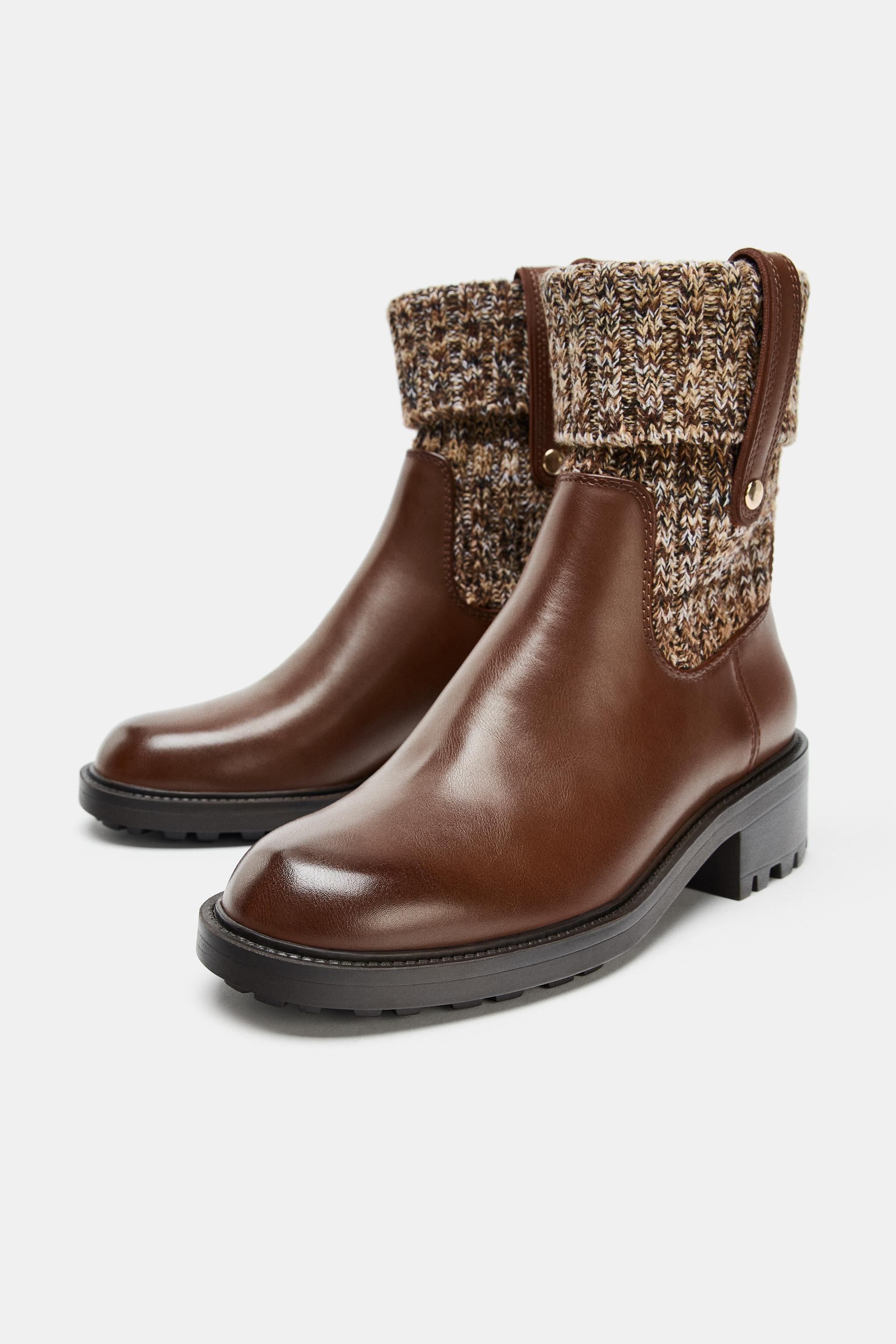 BOTTINES PLATES EN TEXTILE ÉLASTIQUE